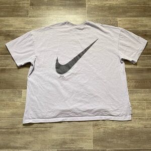 Nike Women’s T Shirt Lilac Centre Swoosh